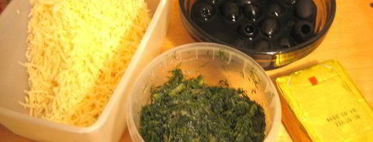 хлеб закусочный с оливками и сыром. Шаг 5