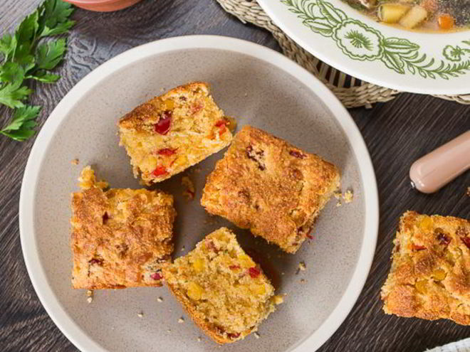 Рецепт кукурузного хлеба с сыром