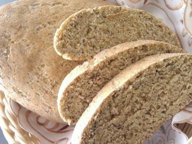 Рецепт кукурузного хлеба с тмином и отрубями