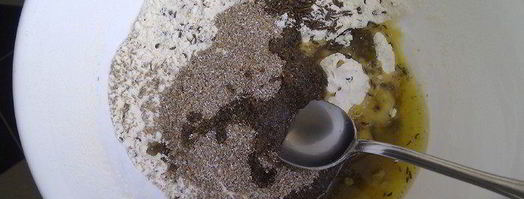 кукурузный хлеб с тмином и отрубями. Шаг 2