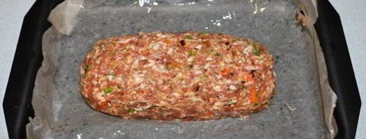 мясной хлеб из свиного фарша с овощами. Шаг 4