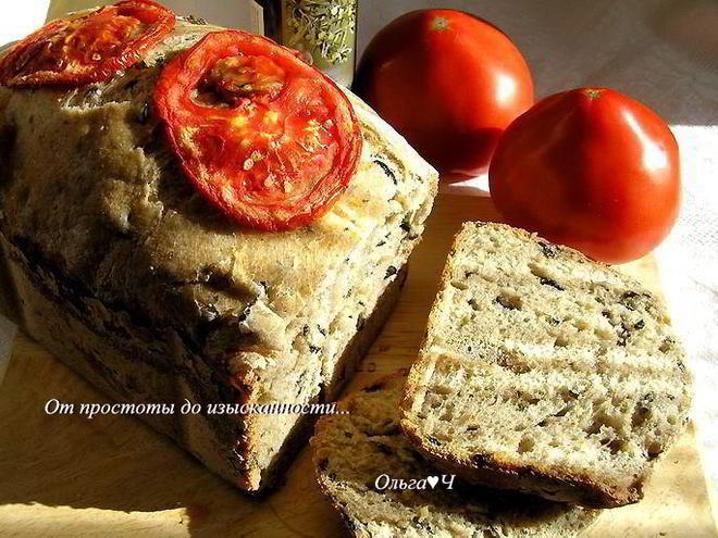 Рецепт оливкового хлеба с маслинами и каперсами