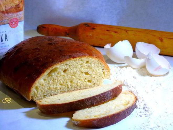 Рецепт простого яичного хлеба