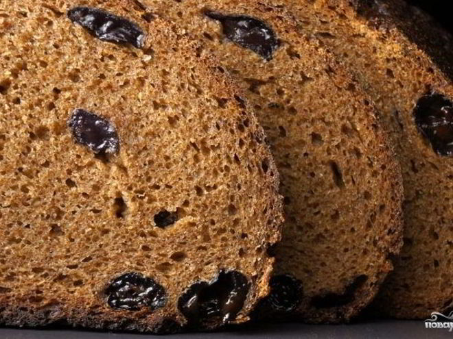 Рецепт ржаного хлеба с сухофруктами