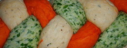 трехцветная хала. Шаг 4