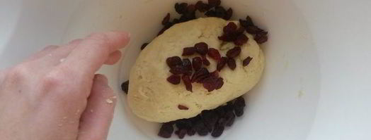 утренние сконы с вяленой клюквой. Шаг 4