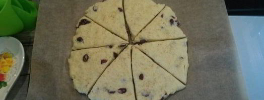 утренние сконы с вяленой клюквой. Шаг 5