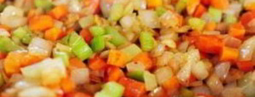 жареный хлеб с устрицами и овощами. Шаг 2