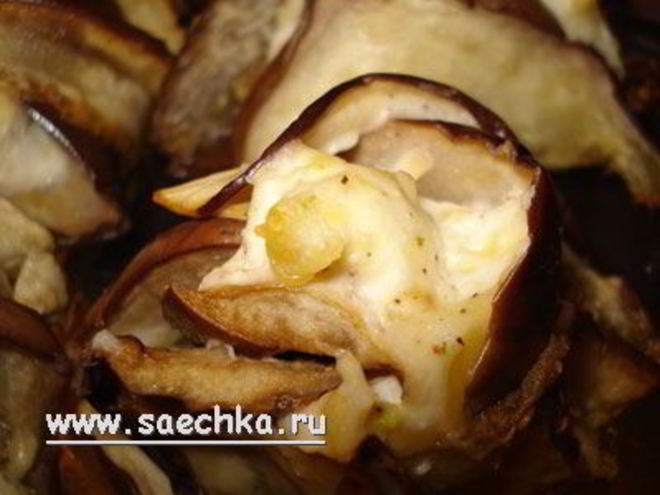 Рецепт конвертиков из баклажанов