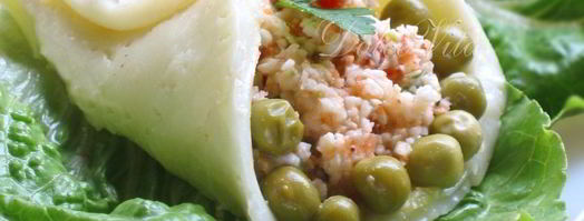 конвертики из сыра с салатом на здоровье. Шаг 4