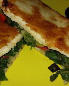 Конвертики с мангольдом, болгарским перцем и зеленью