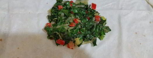 конвертики с мангольдом, болгарским перцем и зеленью. Шаг 4