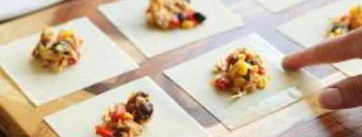 конвертики с овощной начинкой. Шаг 5