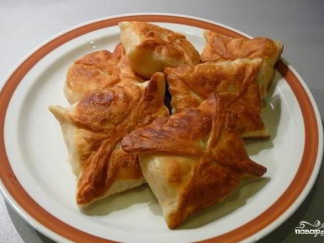 Рецепт конвертиков с сыром