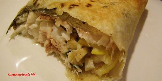 Дорада в лаваше