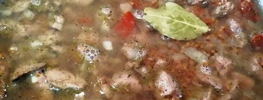 греча с печенью в корзинке из лаваша. Шаг 5