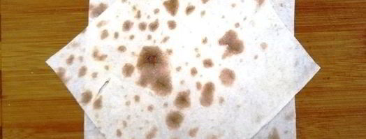 греча с печенью в корзинке из лаваша. Шаг 8