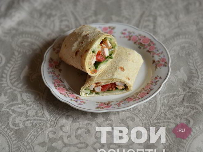 Рецепт курицы в лаваше