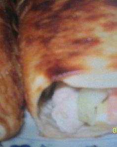 Лаваш из курицы с чесночным соусом