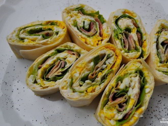 Рецепт лаваша с беконом