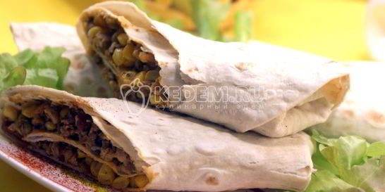 Лаваш с фаршем