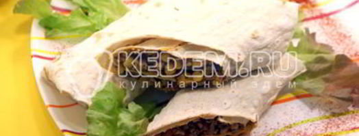 лаваш с фаршем. Шаг 9