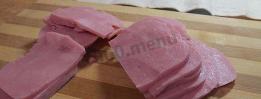 лаваш с колбасой и сыром. Шаг 3