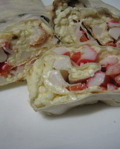 Лаваш с морепродуктами