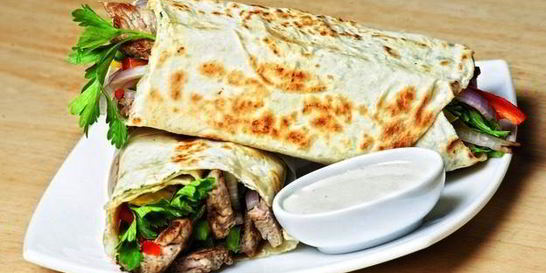 Лаваш с овощами