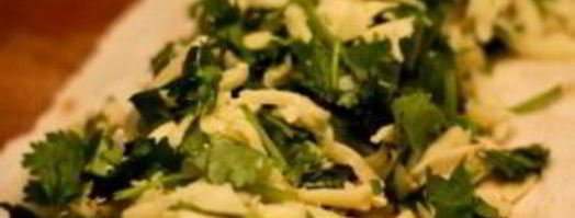 лаваш с сулугуни и кинзой. Шаг 7