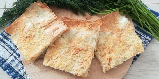 Лаваш с сыром и зеленью