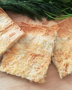 Лаваш с сыром и зеленью