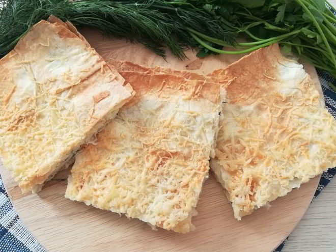 Рецепт лаваша с сыром и зеленью