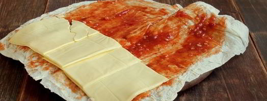 лаваш с ветчиной и сыром в духовке. Шаг 4