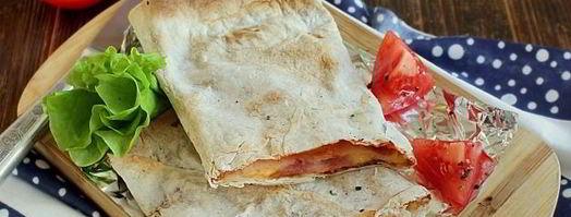 лаваш с ветчиной и сыром в духовке. Шаг 8