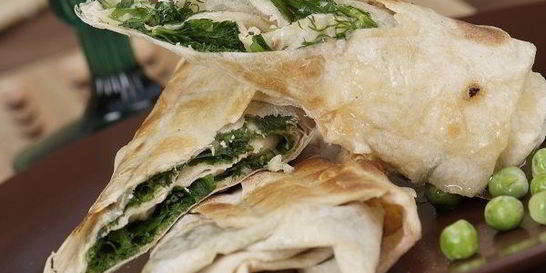 Лаваш с зеленью по-армянски