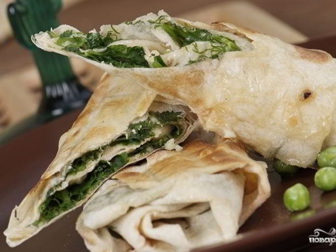 Рецепт лаваша с зеленью по-армянски