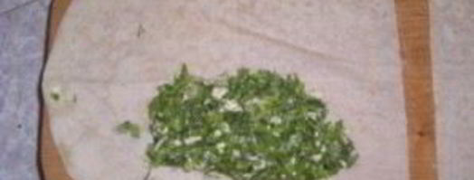 лаваш с зеленью. Шаг 2