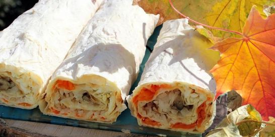 Лаваш со шпротами