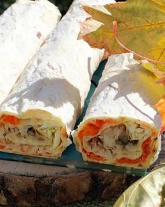 Лаваш со шпротами