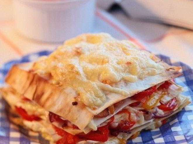 Рецепт лаваша со сладким перцем