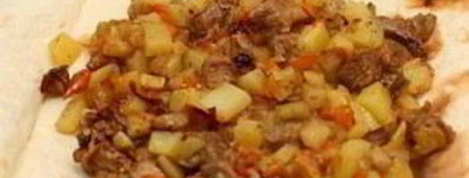 мясо в армянском лаваше. Шаг 6