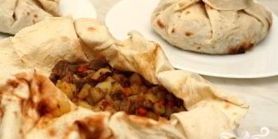 Мясо в лаваше