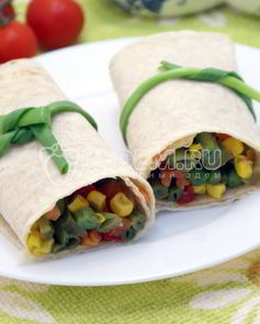 Овощи в лаваше