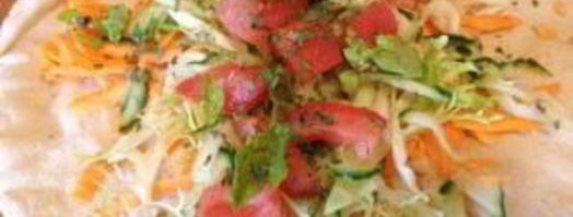 ролл с курицей в лаваше. Шаг 3