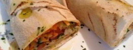 ролл с курицей в лаваше. Шаг 5