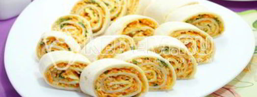 рулетики из лаваша. Шаг 8