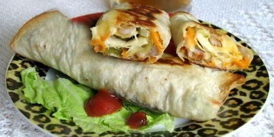 Свинина в лаваше