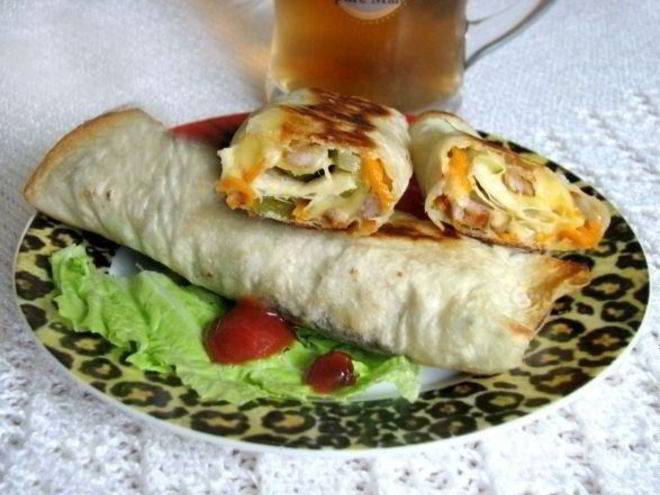 Рецепт свинины в лаваше