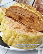 Творожно-тыквенный рулет из лаваша